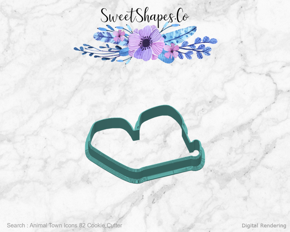Animal Town Icons 82 Cookie Cutter — back view