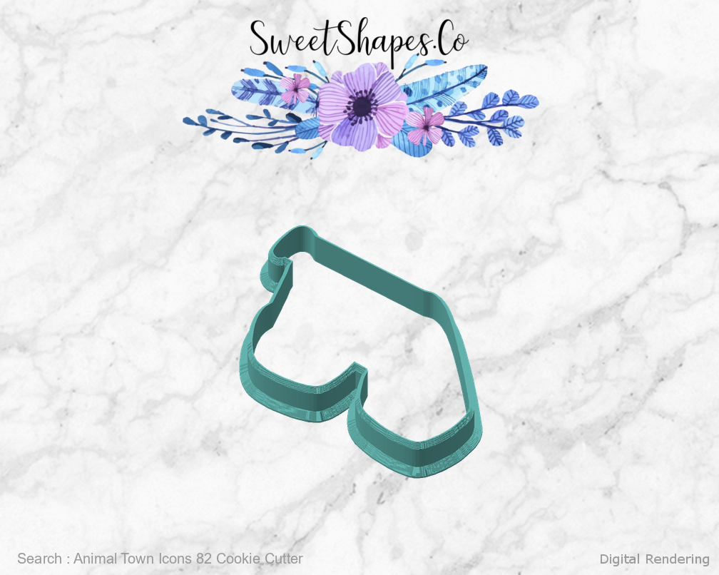 Animal Town Icons 82 Cookie Cutter — angled front view