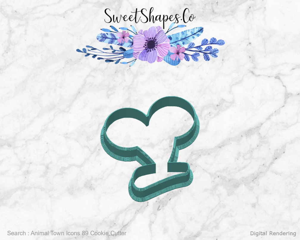 Animal Town Icons 89 Cookie Cutter — back view