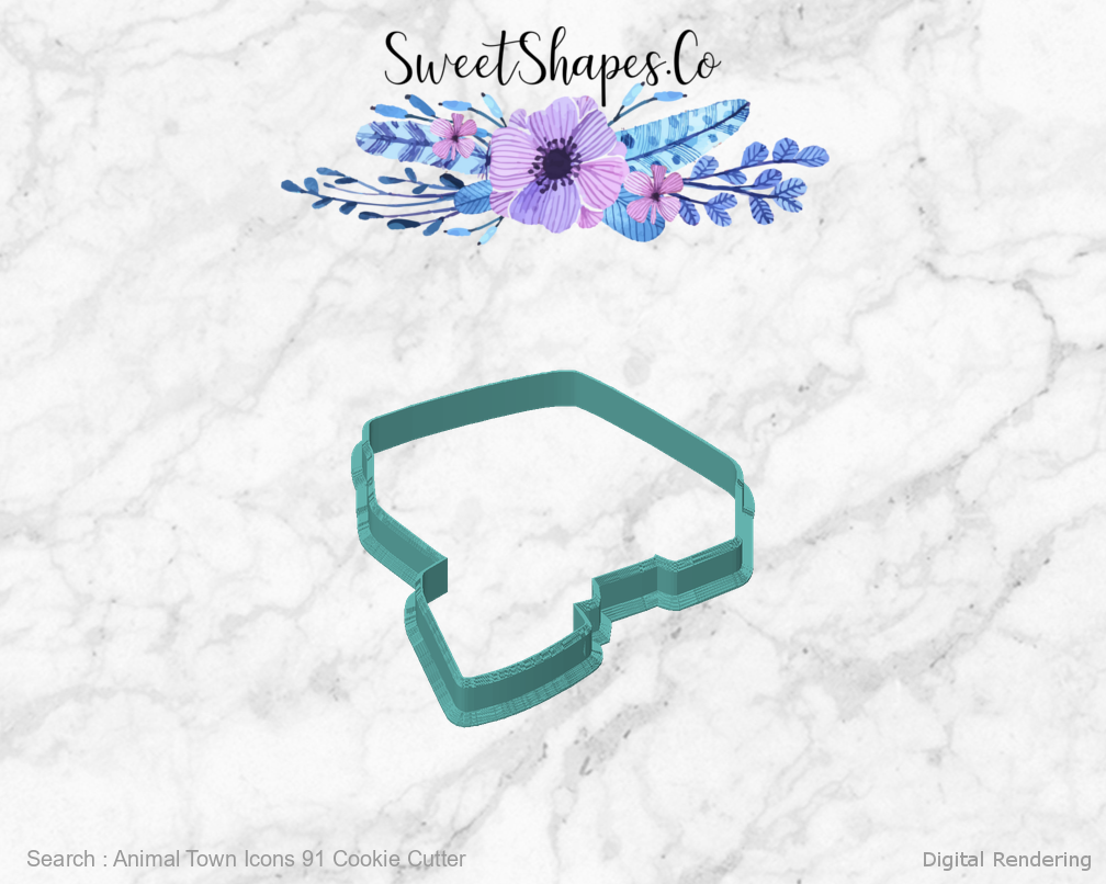 Animal Town Icons 91 Cookie Cutter — front view
