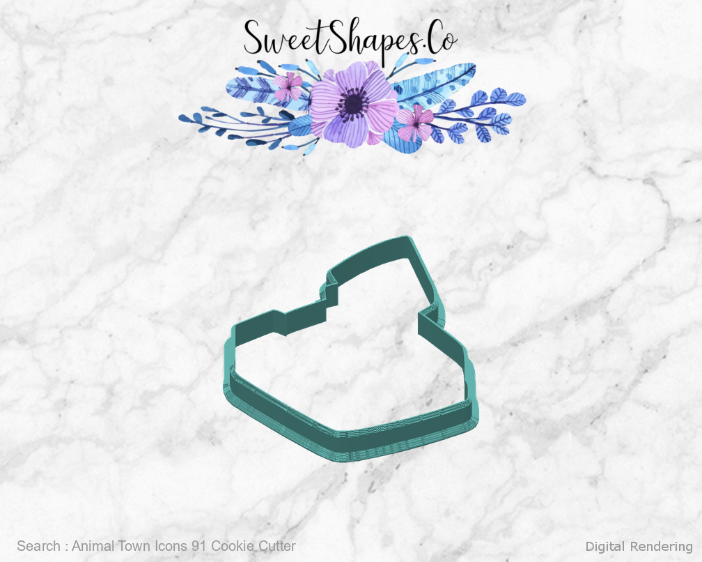 Animal Town Icons 91 Cookie Cutter — back view
