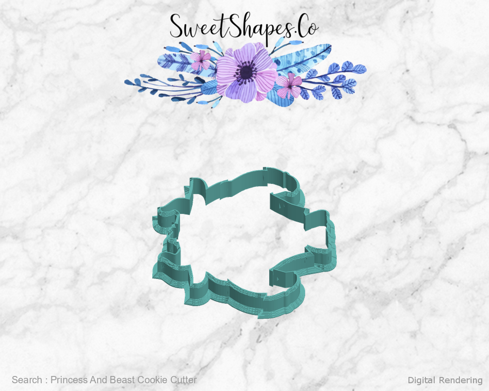 Princess And Beast Cookie Cutter — left view