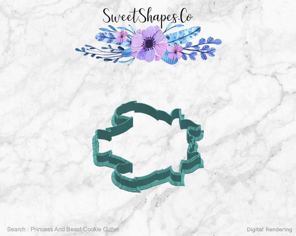 Princess And Beast Cookie Cutter — right view
