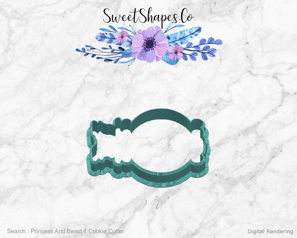 Princess And Beast 4 Cookie Cutter — right view