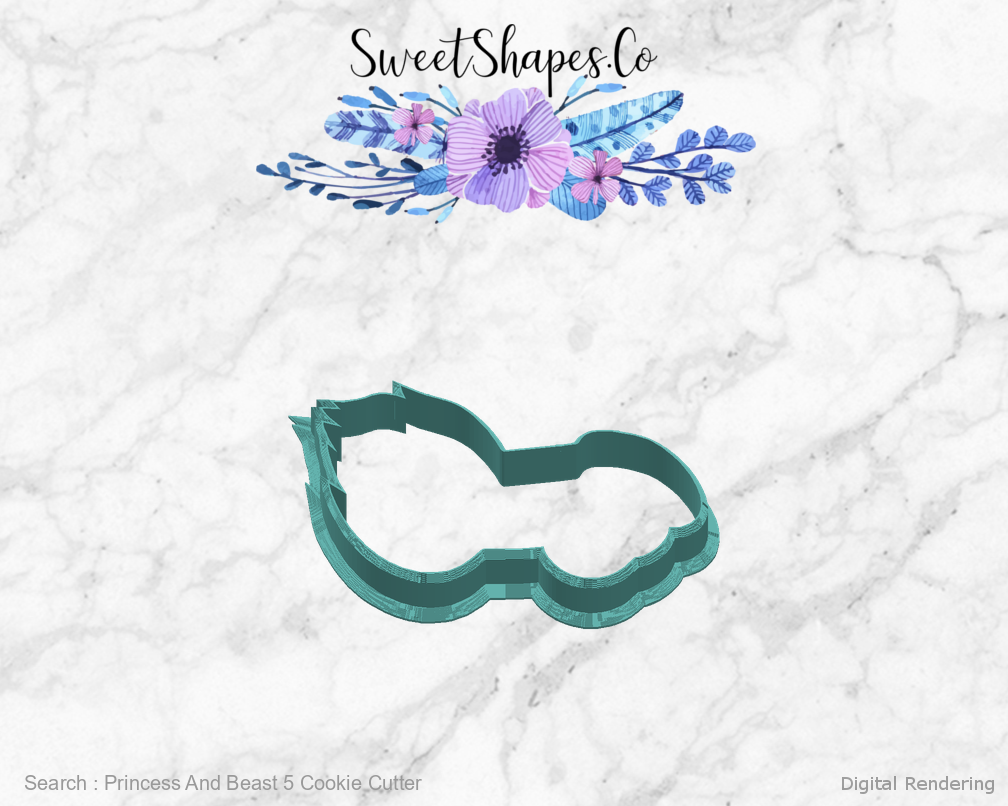 Princess And Beast 5 Cookie Cutter — right view