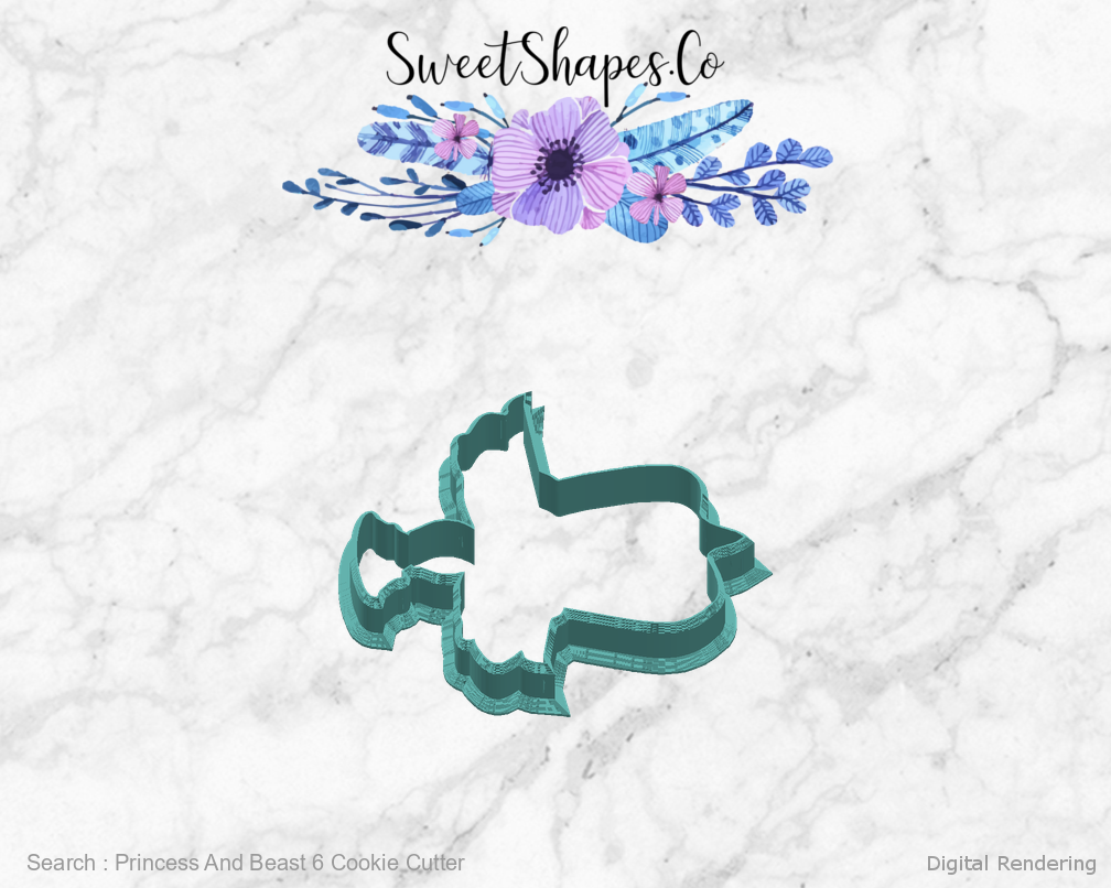 Princess And Beast 6 Cookie Cutter — right view