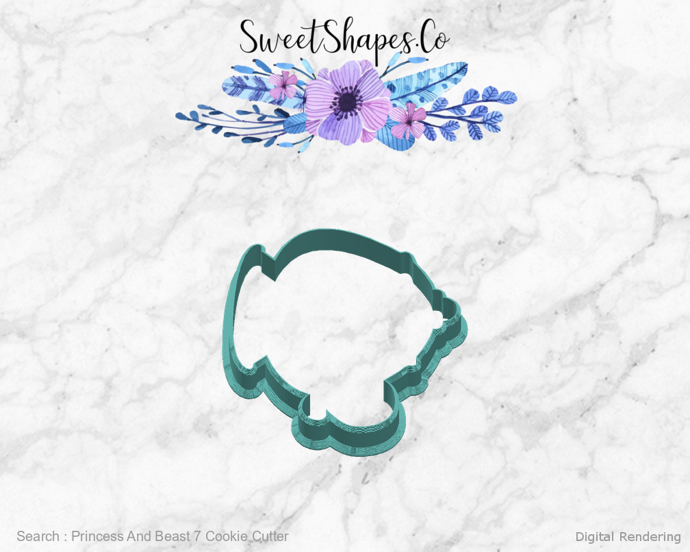 Princess And Beast 7 Cookie Cutter — right view