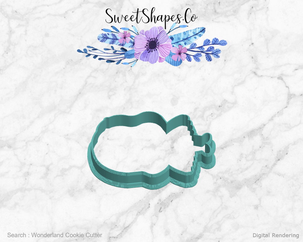 Wonderland Cookie Cutter — left view