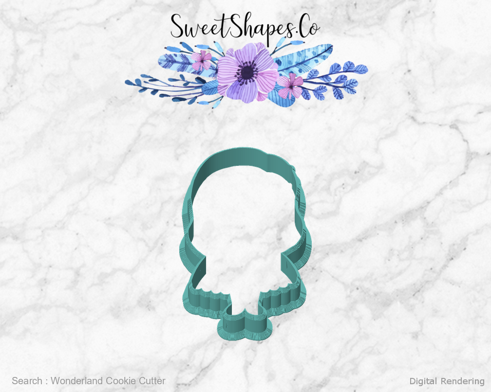 Wonderland Cookie Cutter — front view