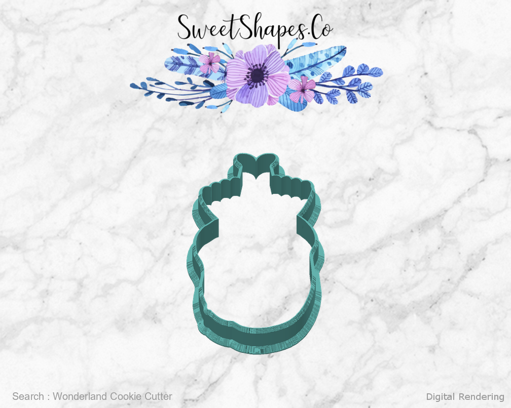 Wonderland Cookie Cutter — back view