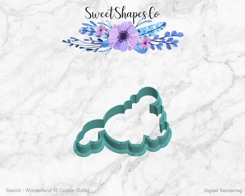 Wonderland 10 Cookie Cutter — left view