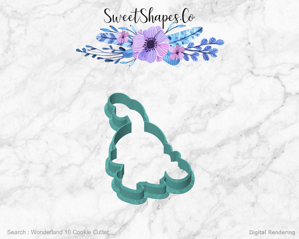 Wonderland 10 Cookie Cutter — front view