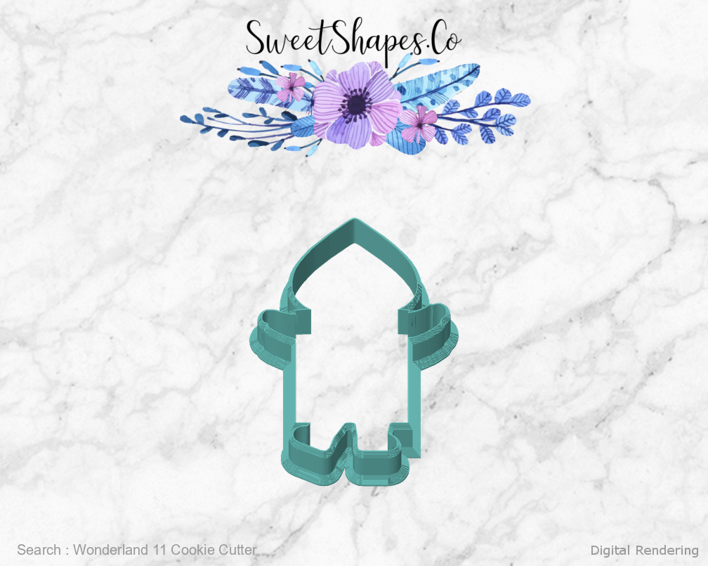 Wonderland 11 Cookie Cutter — front view