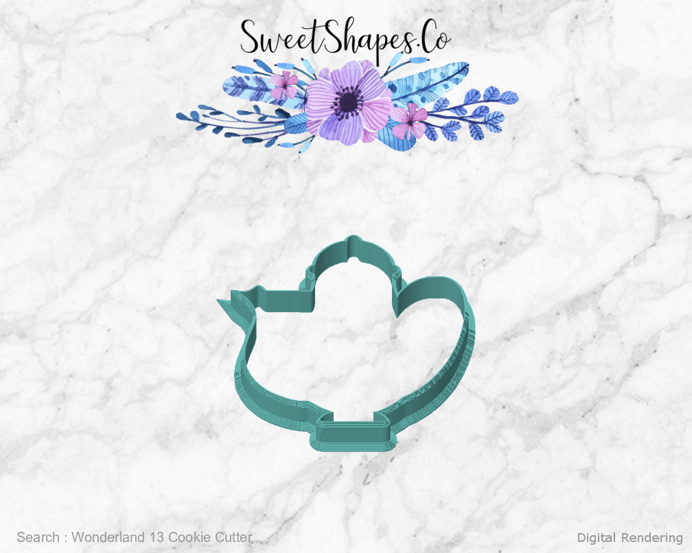 Wonderland 13 Cookie Cutter — front view