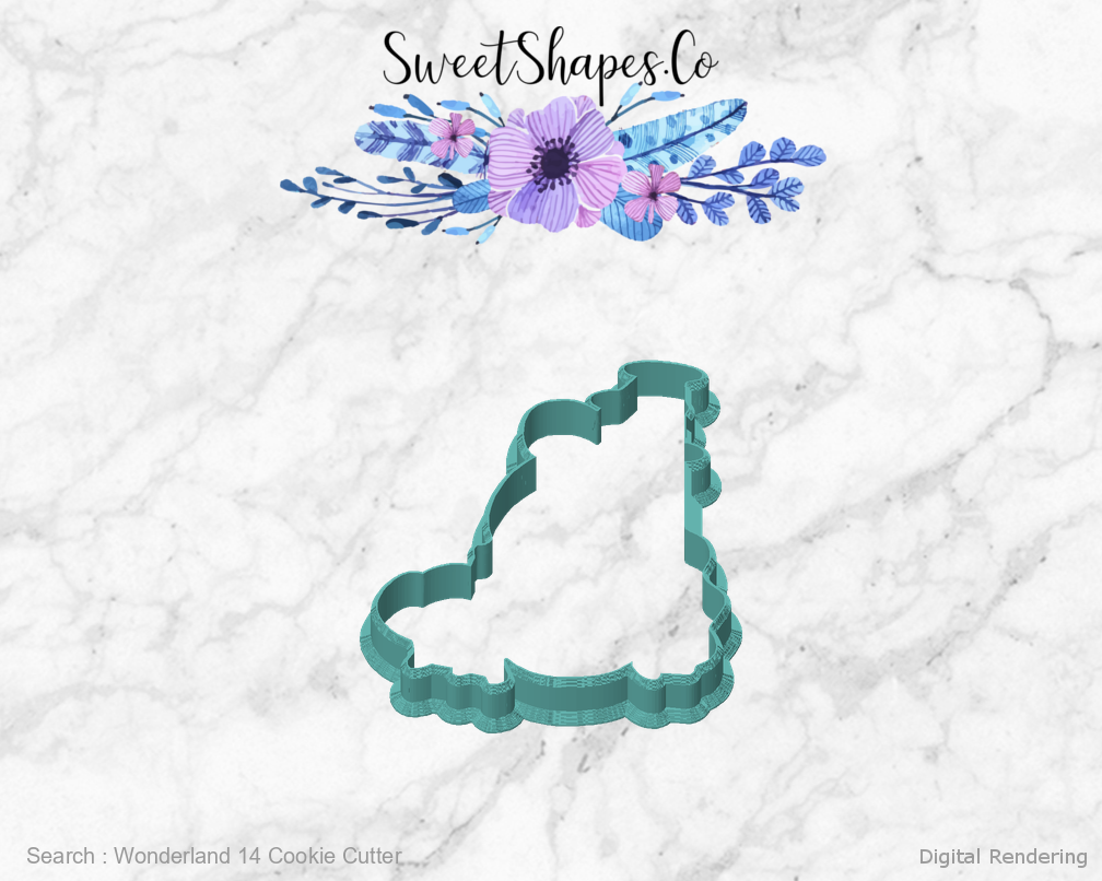 Wonderland 14 Cookie Cutter — front view