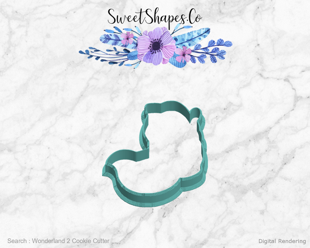 Wonderland 2 Cookie Cutter — left view