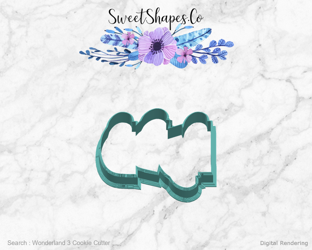 Wonderland 3 Cookie Cutter — right view