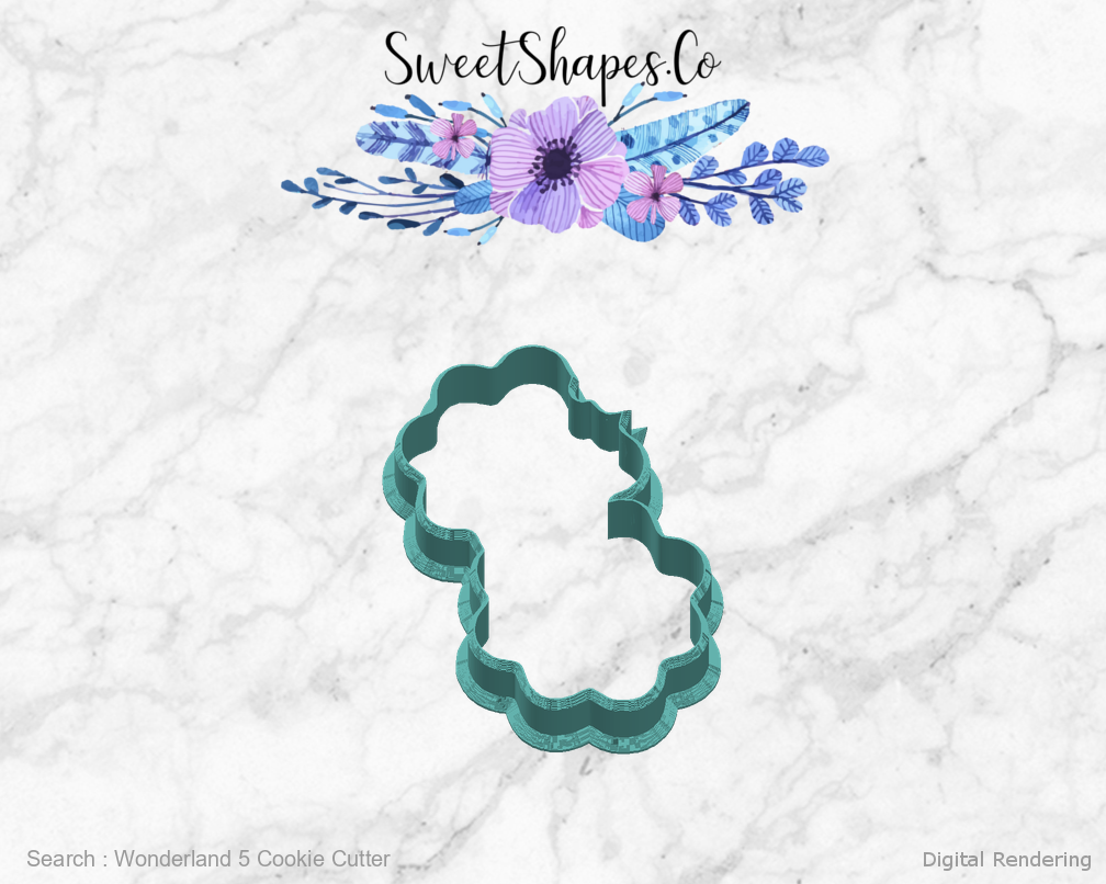 Wonderland 5 Cookie Cutter — right view