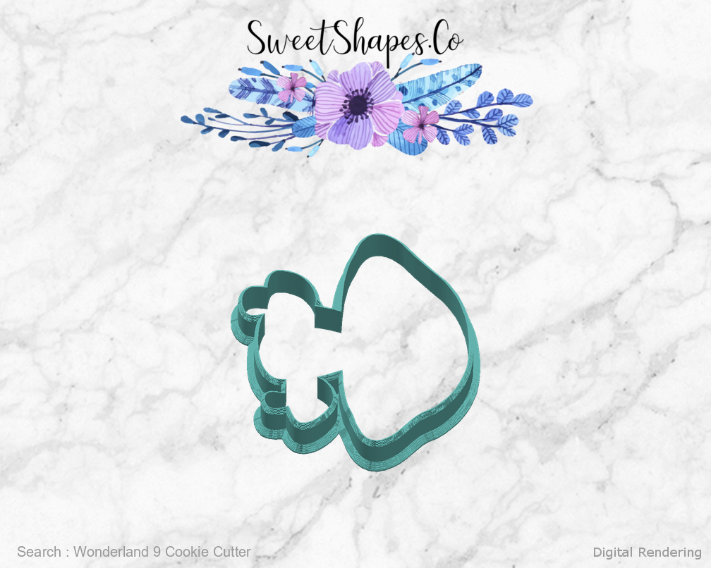Wonderland 9 Cookie Cutter — right view