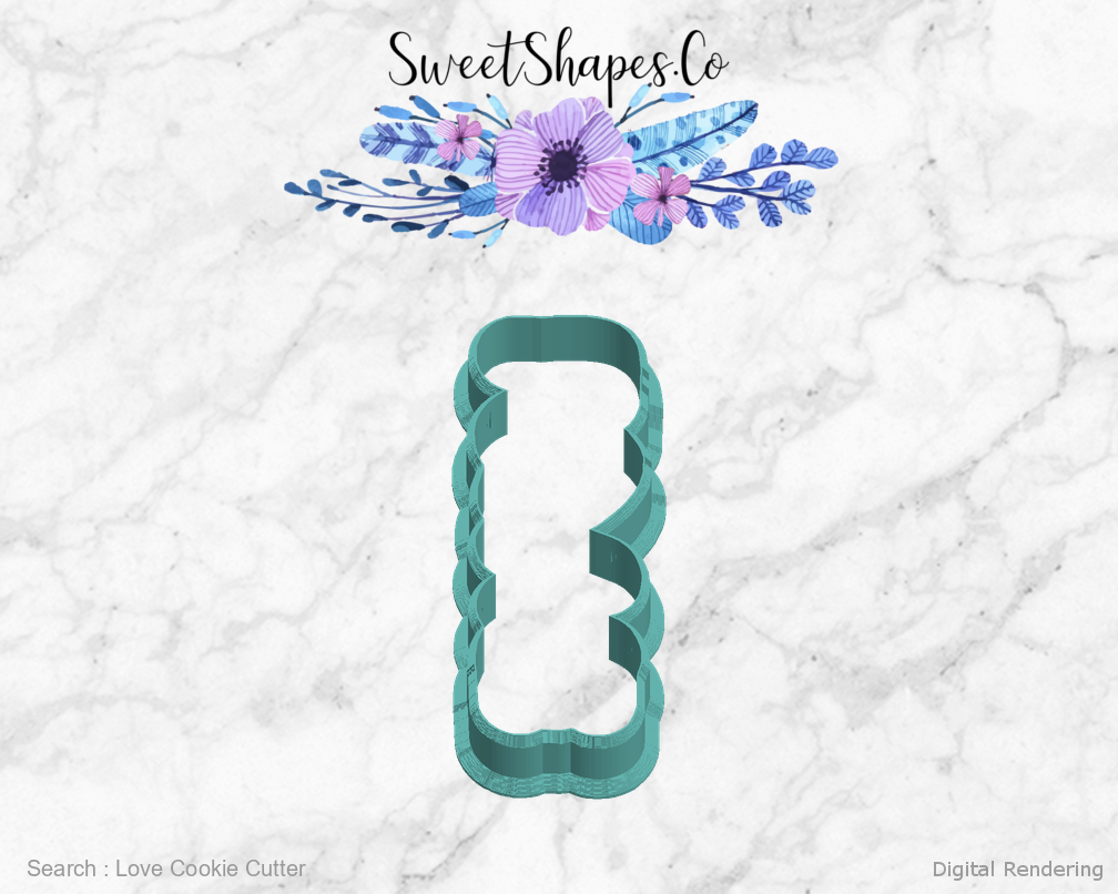 Love Cookie Cutter — left view