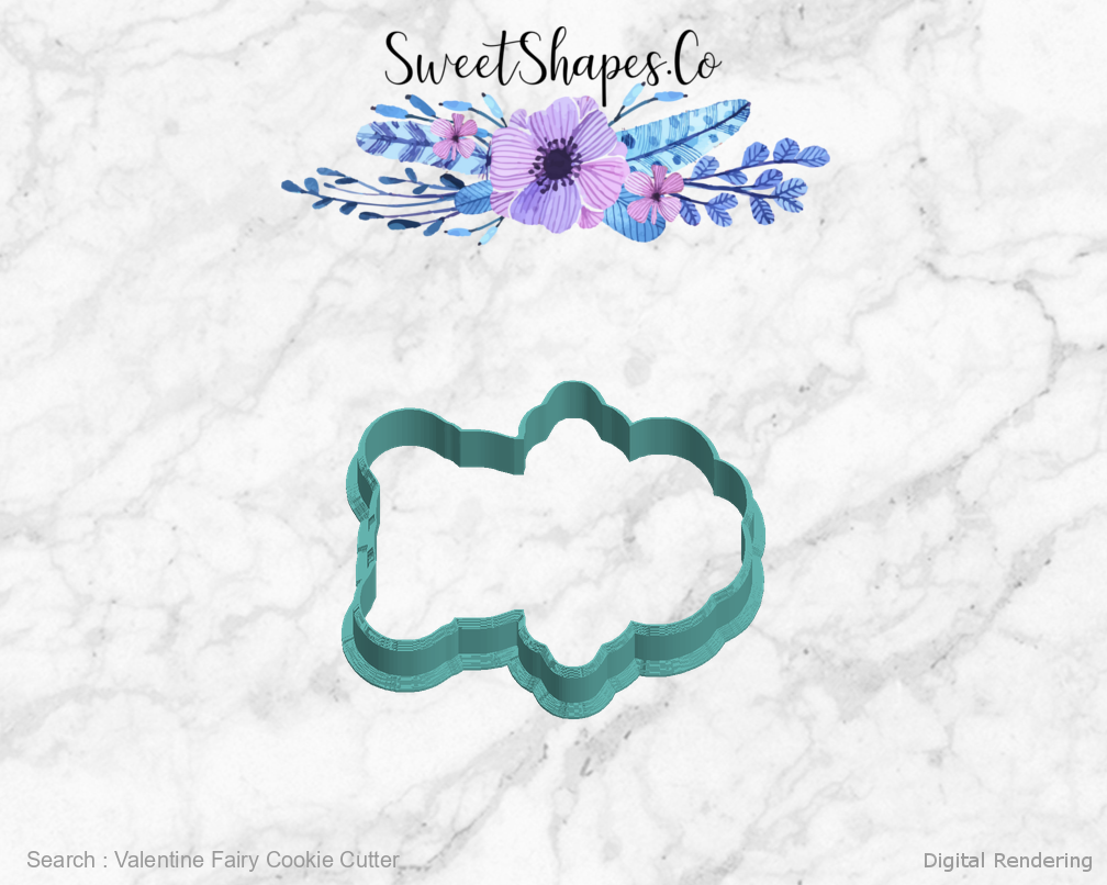 Valentine Fairy Cookie Cutter — left view