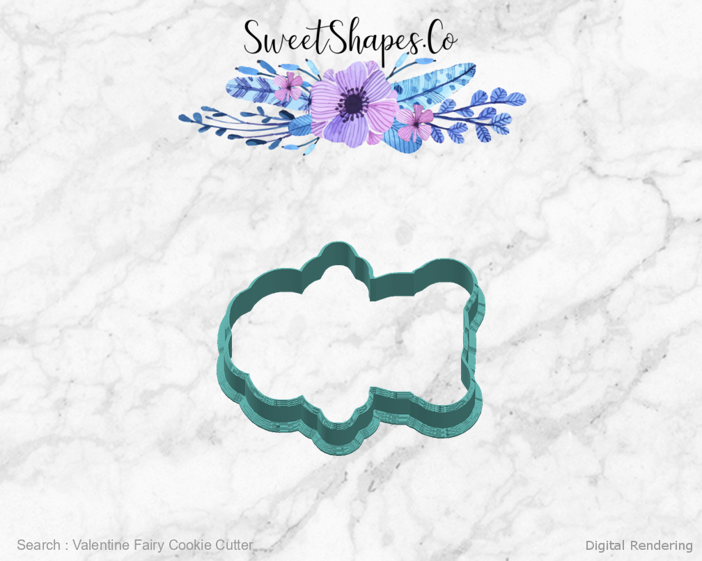 Valentine Fairy Cookie Cutter — right view