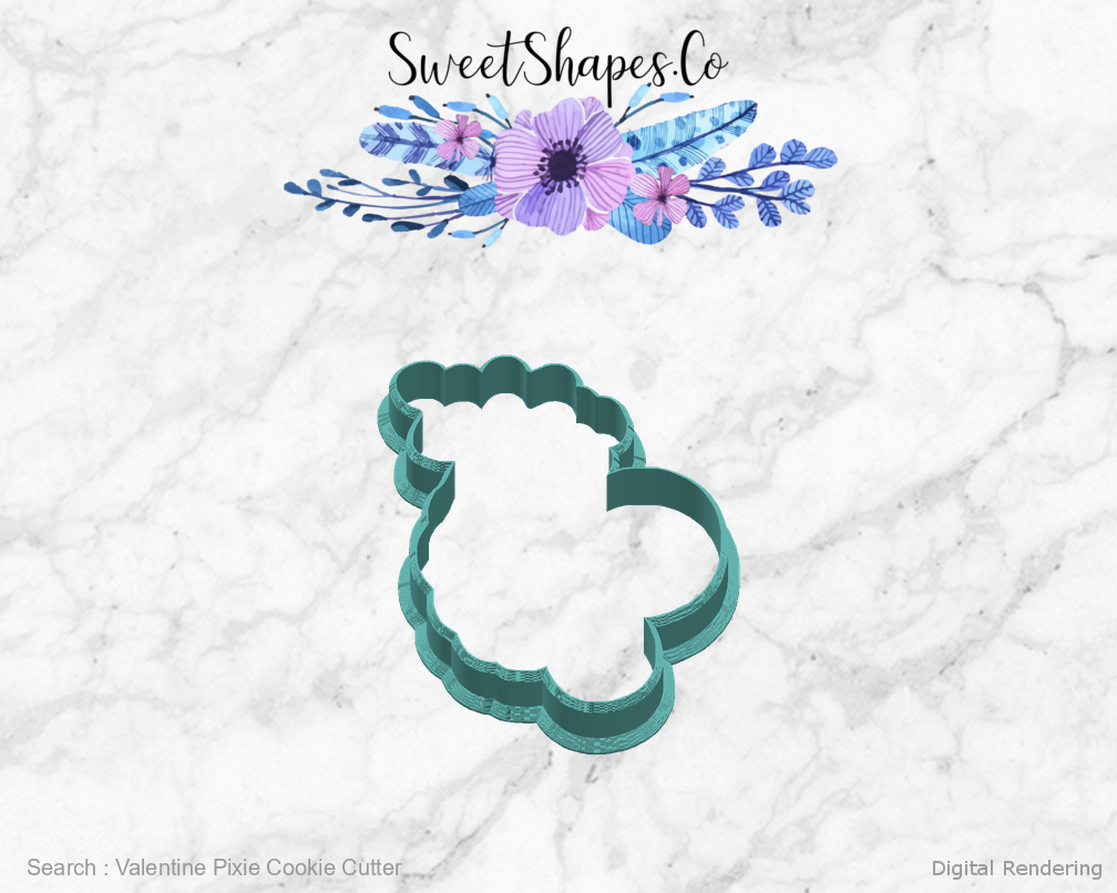 Valentine Pixie Cookie Cutter — right view