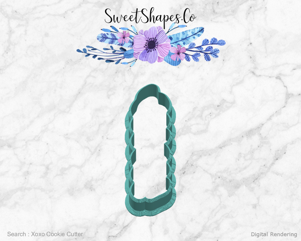 Xoxo Cookie Cutter — right view