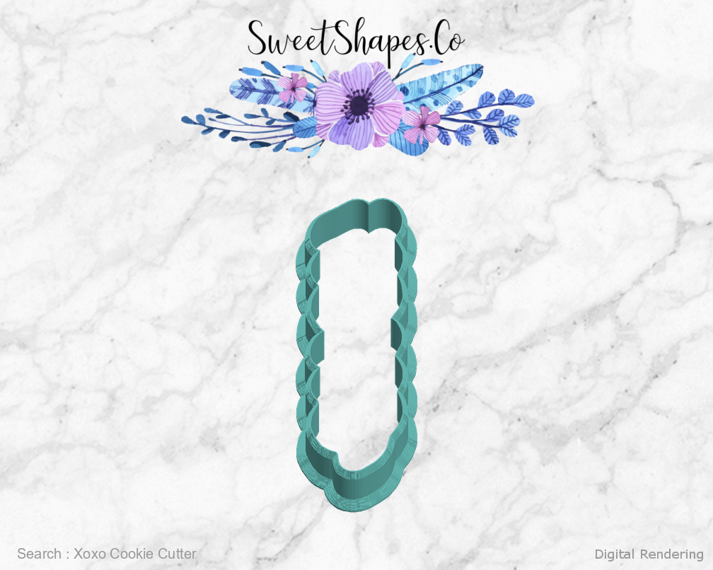 Xoxo Cookie Cutter — left view