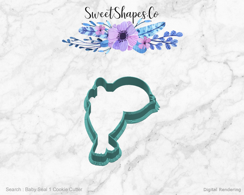 Baby Seal 1 Cookie Cutter — right view