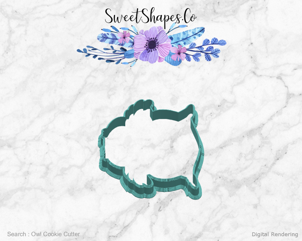 Owl Cookie Cutter — right view