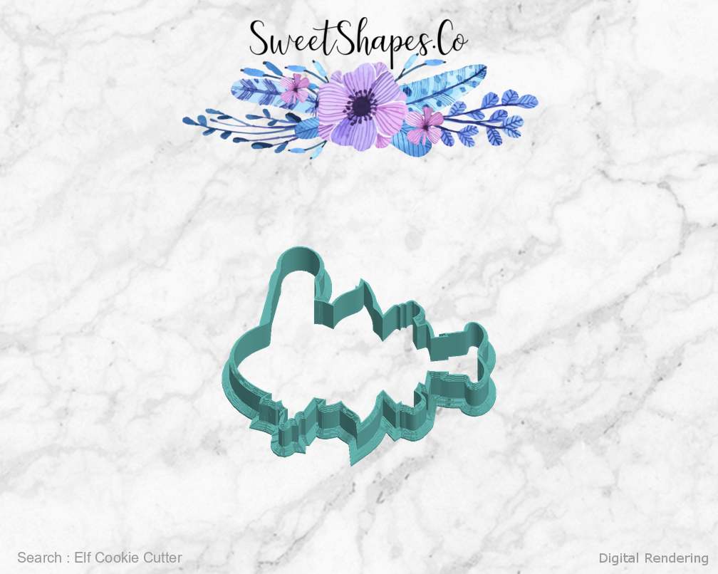 Elf Cookie Cutter — left view