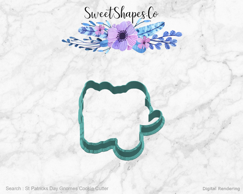 St Patricks Day Gnomes Cookie Cutter — right view