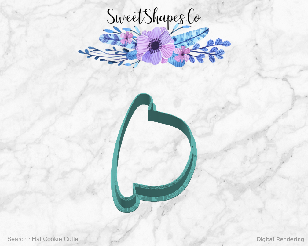 Hat Cookie Cutter — right view