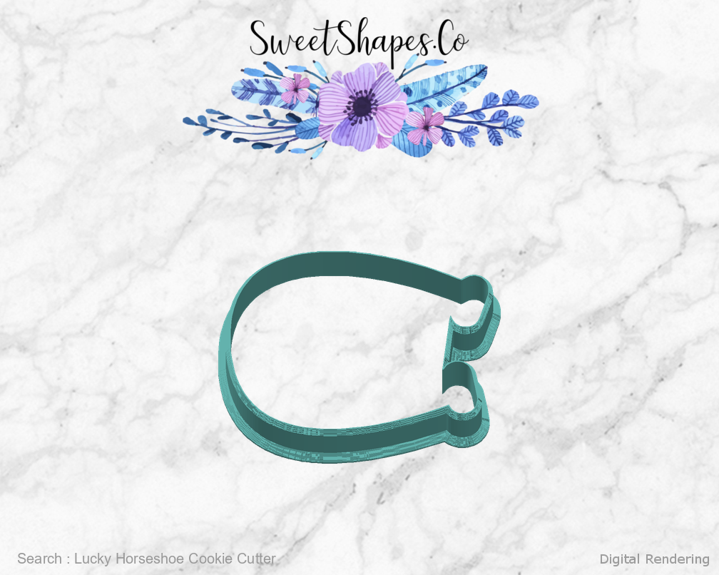 Lucky Horseshoe Cookie Cutter — right view