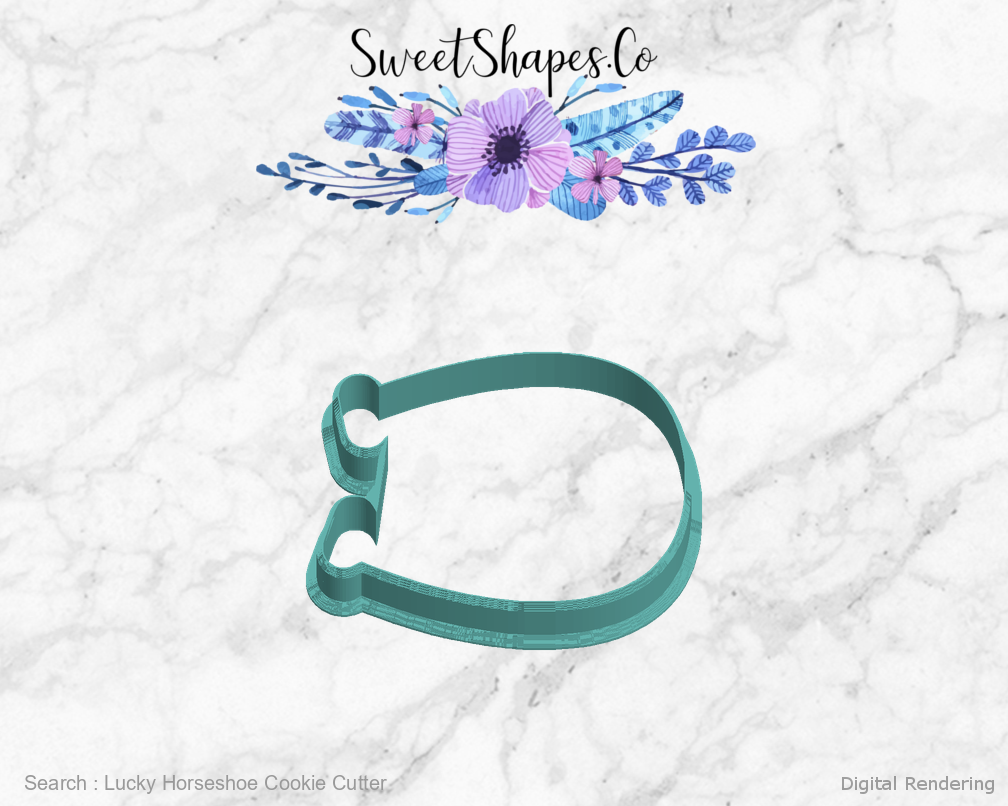Lucky Horseshoe Cookie Cutter — left view