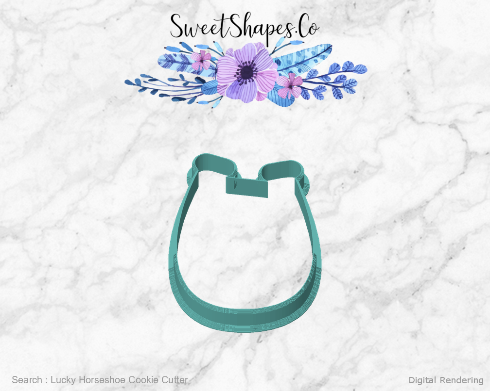 Lucky Horseshoe Cookie Cutter — front view