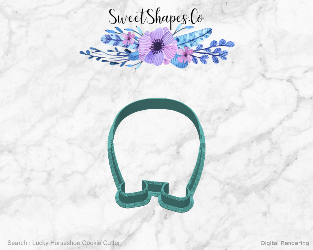 Lucky Horseshoe Cookie Cutter — back view