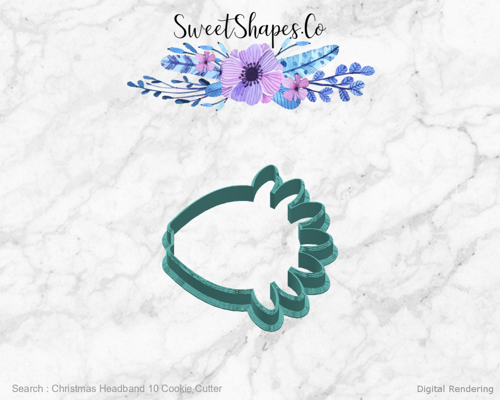 Christmas Headband 10 Cookie Cutter — right view