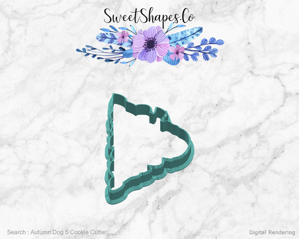 Autumn Dog 5 Cookie Cutter — right view