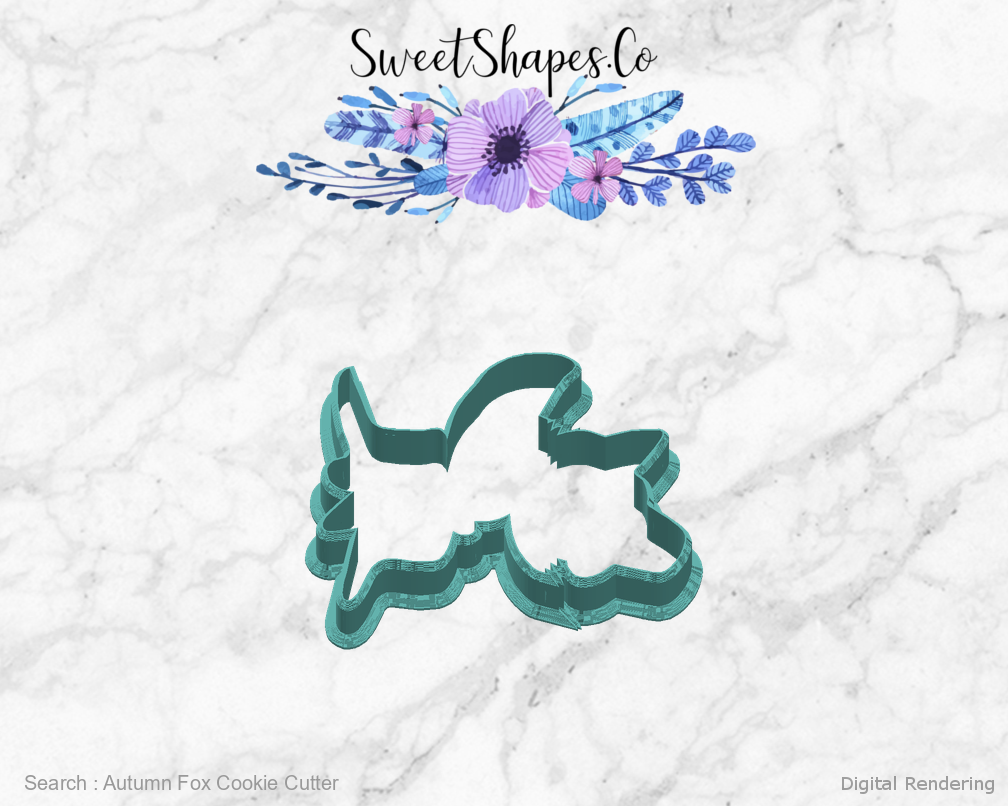 Autumn Fox Cookie Cutter — right view