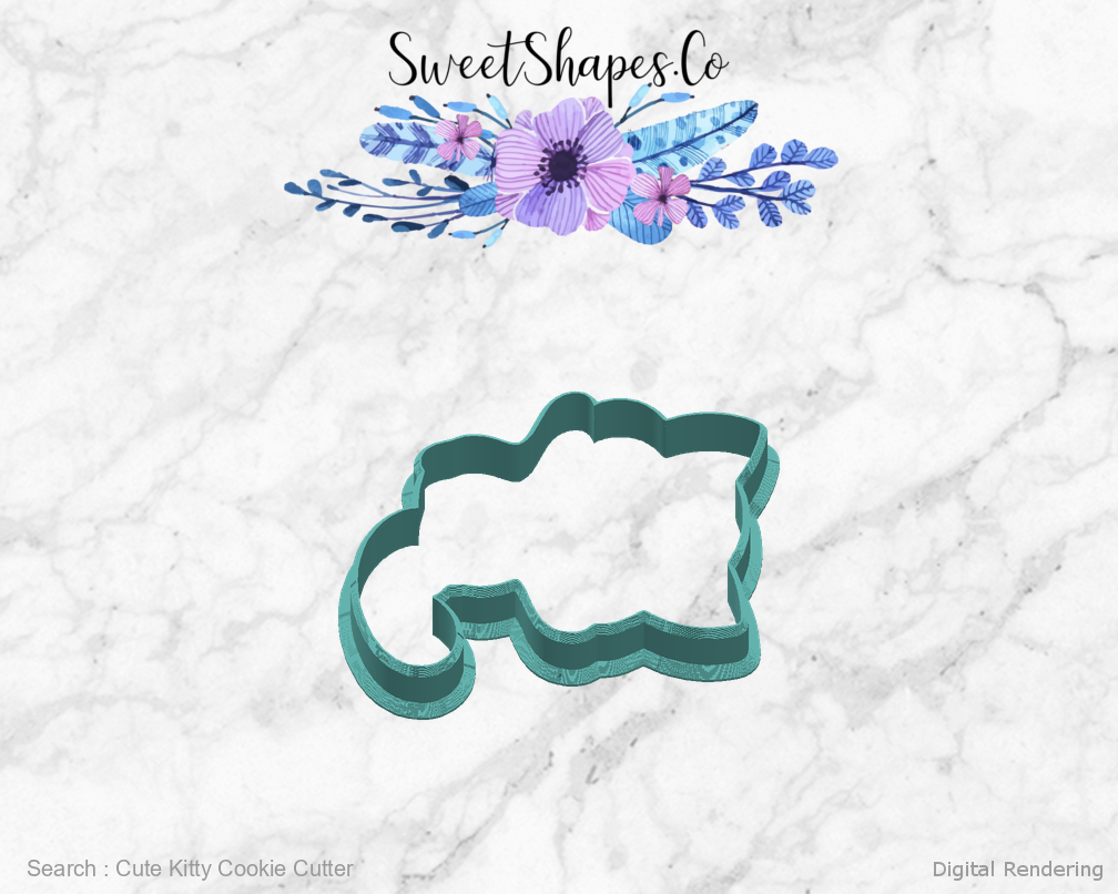 Cute Kitty Cookie Cutter — right view