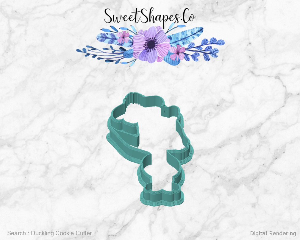 Duckling Cookie Cutter — front view
