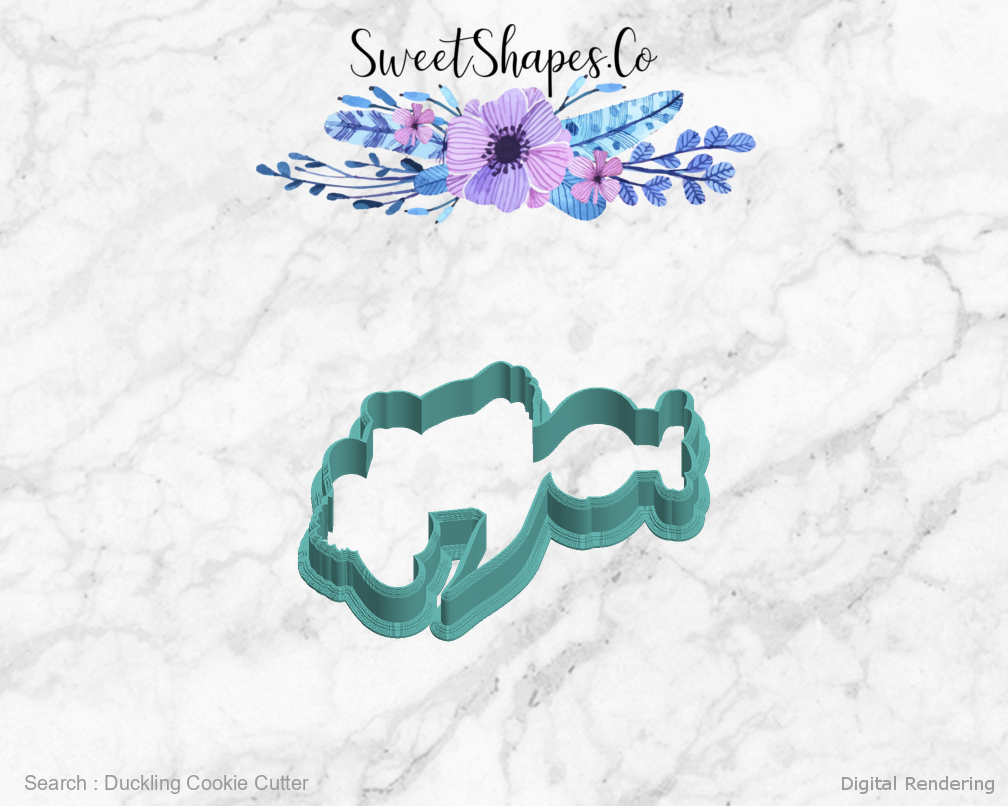 Duckling Cookie Cutter — left view