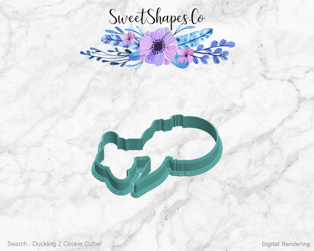 Duckling 2 Cookie Cutter — left view
