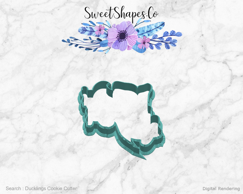 Ducklings Cookie Cutter — right view