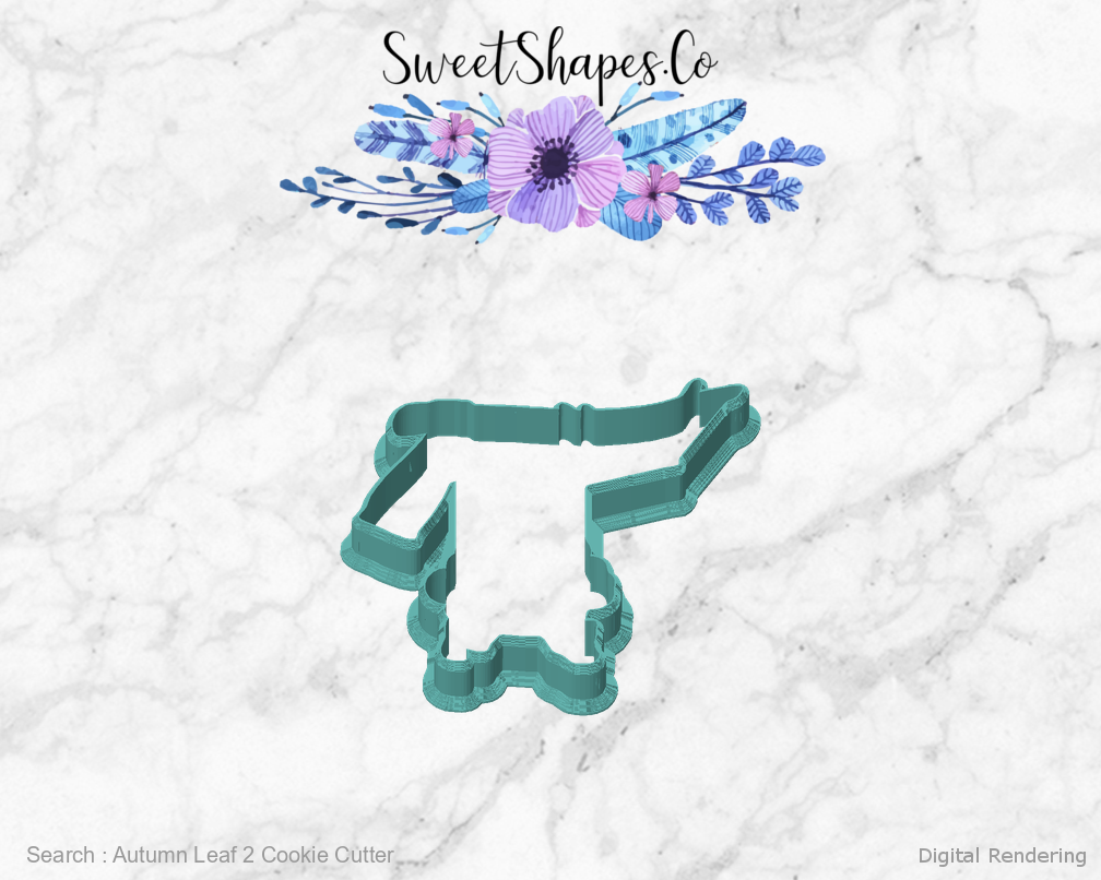Autumn Leaf 2 Cookie Cutter — front view