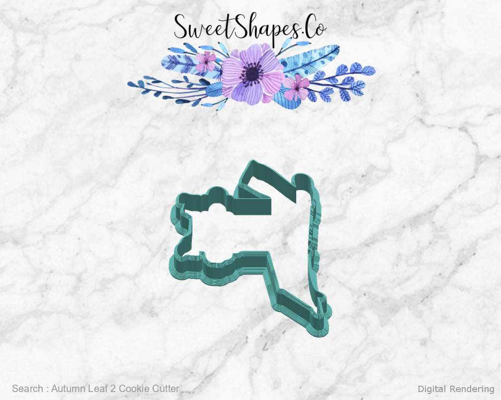 Autumn Leaf 2 Cookie Cutter — right view