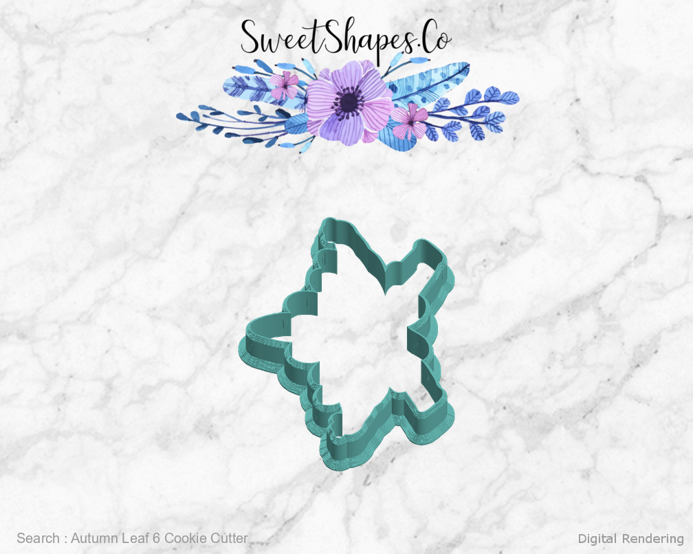 Autumn Leaf 6 Cookie Cutter — left view