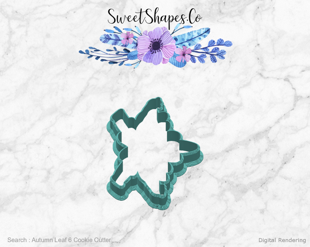 Autumn Leaf 6 Cookie Cutter — right view